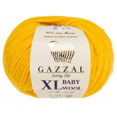 Пряжа Gazzal Baby Wool XL (812 желтый)