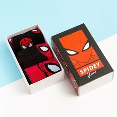 Набор носков для мальчика "Spidey", Человек-Паук, 3 пары, 14-16 см Kaftan