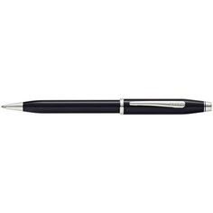 Шариковая ручка Cross Century II Black lacquer, черный лак с отделкой родием CROSS MR-AT0082WG-102