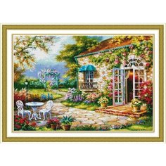 Набор для вышивания крестиком “Цветущий сад”. 50х70см. Romantic Story