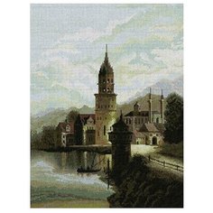 Набор для вышивания крестом Голландия НИТ-0032, 40x50 см. канва, мулине Nitex