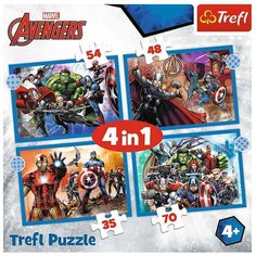 Пазл Trefl 35#48#54#70 деталей: Храбрые Мстители