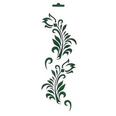 Трафарет-бордюр "Цветы", 10х25 см Невская палитра