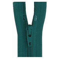 Застежка-молния витая неразъемная, тип 3 (4,15 мм), длина 30 см, пластик, слайдер автофиксирующий, цвет 540 зеленая листва (код CFC-36) YKK