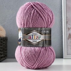 Пряжа "Superlana midi" 25% шерсть, 75% акрил 170м/100гр (505) Alize
