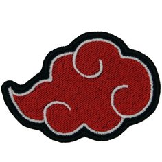 Нашивка, патч, шеврон "Облако Акацуки" 70x50mm PTC069 22 ПИНГВИНА