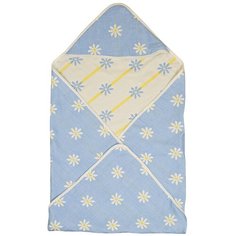 Одеяло-конверт для новорожденного Ромашки, весеннее, голубое, 90х90 см, Baby Fox BF-BLNT-41 Babyfox