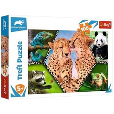Пазл Trefl 100 деталей: Мир животных