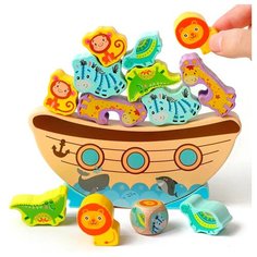 Балансир-сортер Страна Монтессори Ноев ковчег Умнейкино