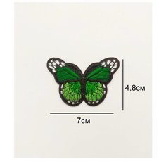 Заплатка / текстильный патч/ Нашивка / Термоаппликация / Термонаклейка бабочка Double Hobby