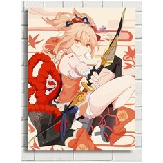 Картина по номерам Игра Genshin impact (Генишин, Ху Тао, Делюк, Сахароза, Сяо) - 8288 В 30x40