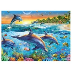 Алмазная мозаика без подрамника 30x40 см Подводный мир Noname