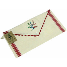 Основа для декора - тканевый конверт с красной каймой (45 х 24 см.) Aunt Martha`S