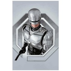 Картина по номерам на холсте фильм робокоп (киборг, робот) - 8834 В 60x40
