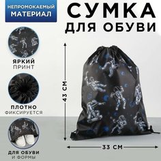 Сумка для обуви болоньевая «Космонавт», 43х33 см Art Fox