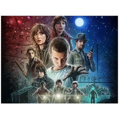 Картина по номерам на холсте Сериал Очень Странные Дела 5224 40х30