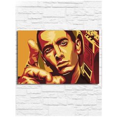 Картина по номерам на холсте Музыка Eminem Эминем - 6301 Г 30x20