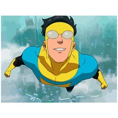 Картина по номерам на холсте Мультфильм неуязвимый 5319 40x30