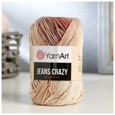 Пряжа "Jeans crazy" 55% хлопок, 45% акрил 160м/50гр (8201 принт) Yarn Art