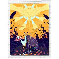 Картина по номерам на холсте Игра Hollow knight (PS 5, PS 4, PS 3, Xbox 360, Xbox ONE, PC, ios) - 9439 В 30x40