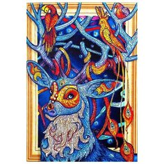 Алмазная мозаика “Сказочный олень” 40х50см. Painting Dream