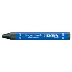 Мелок графитовый шестигранный Lyra Graphite Crayons, водорастворимый, 12 мм 2В
