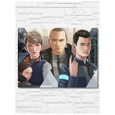 Картина по номерам на холсте игра Detroit become human - 9557 Г 30x40