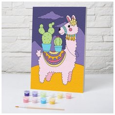 Живопись по номерам/Картина по номерам Лама 20х30 см