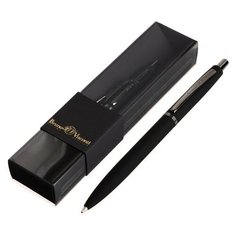 Ручка шариковая автоматическая, 1.0 мм, Bruno Visconti SAN REMO, стержень синий, чёрный металлический корпус, в футляре