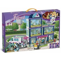 Конструктор Friend Френдс Подружки Клиника Хартлейк Сити 1091 деталей 3028 Lion King