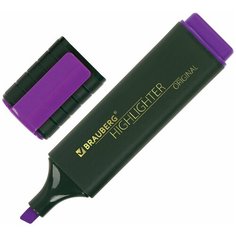 Текстовыделитель BRAUBERG «ORIGINAL», фиолетовый, линия 1-5 мм, 151685 3 шт.