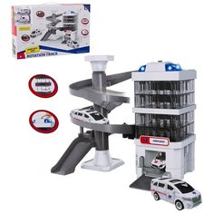 Парковка 3-х уровневая "Скорая помощь", 2 машинки, свет, звук (CM559-55) Tong DE