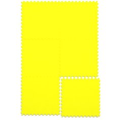 Коврик-пазл мягкий напольный складной Желтый 6 элементов 132х88 см Elbasco