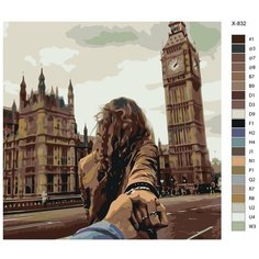 Картина по номерам X-832 "Пара держащаяся за руки" 40x40 Brushes Paints