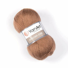 Пряжа YarnArt Angora Star (Ярнарт Ангора Стар) Нитки для вязания, 100г, 500м, 20% шерсть 80% акрил, цвет 514 какао, 2 шт.