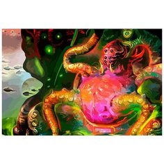 Картина по номерам на холсте настольная игра Звездные империи Star Realms Космос - 6957 Г 60x40