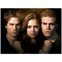 Картина по номерам на холсте сериал Дневники вампира - 6822 Г 30x40
