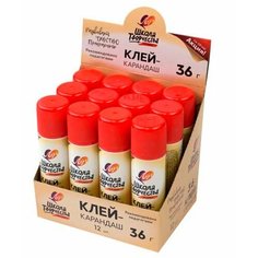 Клей карандаш 36 гр. ЛУЧ "Школа творчества" 29С 1738-08 (12/72)