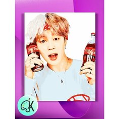 Картина по номерам на холсте BTS Baby Mochi Чимин, 40 х 50 см КУЛЬТУРА ЦВЕТА