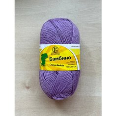 Пряжа "Бамбино" сирень -058 Камтекс