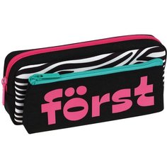 Пенал Forst "Fashion Zebra", мягкий, 2 в 1, 1 отделение, 205х80х40 мм, съемная косметичка на липучке (FT-PM-070308)