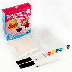 Магниты из гипса 4 в 1 «Радостные сладости» Фантазёр