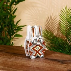 Подставка под ручки "Зайчик" албезия 10х9х18 см Нет бренда