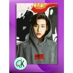 Картина по номерам на холсте GOT7 BamBam в толстовке, 40 х 50 см КУЛЬТУРА ЦВЕТА