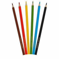 Карандаши цветные 6 цветов Каляка-Маляка (L=204мм, d=3мм, 6гр) (ККМ06), 24 уп.