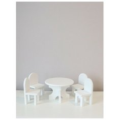 Sweet_home Мебель для куклы: стол и 4 стула