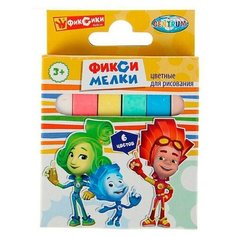 Мел цветной «Фиксики» 6 шт, в картонной упаковке Centrum