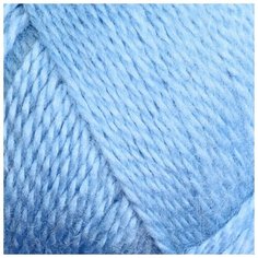 Пряжа "Воздушная" 25%меринос. шерсть, 25%шерсть, 50%акрил 370м/100гр (015 голубой) Камтекс