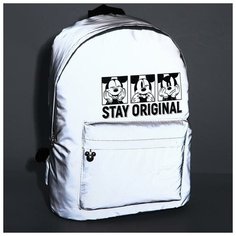 Рюкзак светоотражающий "STAY ORIGINAL" Микки Маус 30*42*12 см Disney