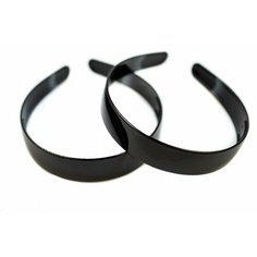 Основа для ободка с зубчиками 25мм, цвет черный, пластиковая, 19-049, 1шт Мелодия бисера